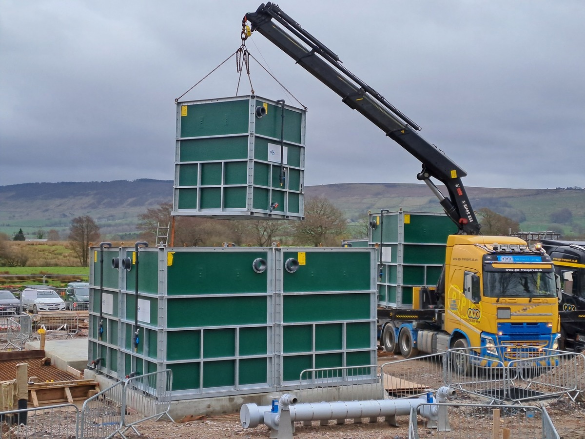 Hybrid-SAF installation Chipping Wastewater Treatment Works
