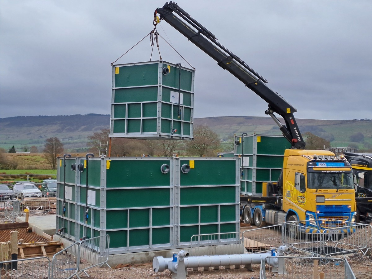 Hybrid-SAF installation Chipping Wastewater Treatment Works
