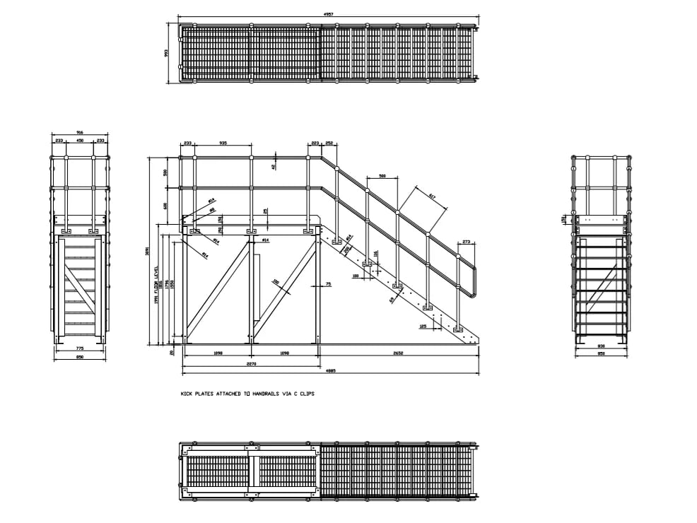 SAF access-Platform-technical-drawing-l-wastewater-Treatment