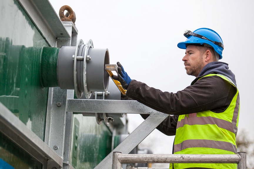 Site services installation of a hybrid SAF